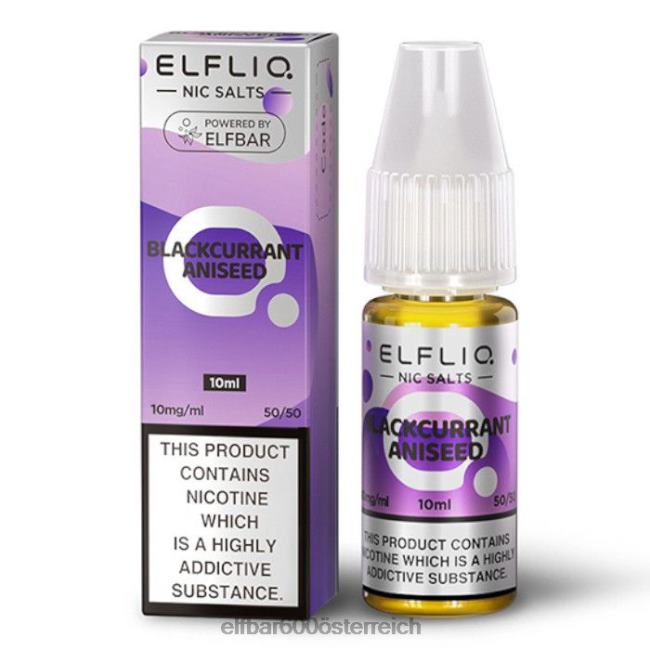 ELFBAR Elflic-Nic-Salze – schwarze Johannisbeer-Anis – 10 ml – 20 mg/ml 2L2T178 - ELF BAR 5000 zuge nikotin