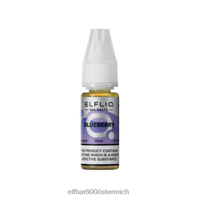 ELFBAR Elfliq Blaubeer-Nic-Salze – 10 ml – 10 mg/ml 2L2T215 - ELF BAR 5000 zuge sorten