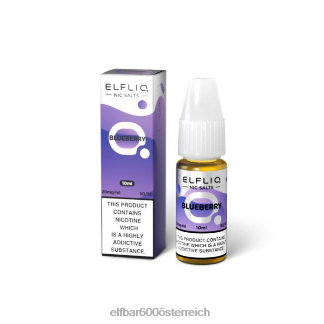 ELFBAR Elfliq Blaubeer-Nic-Salze – 10 ml–20 mg/ml 2L2T216 - ELF BAR 600