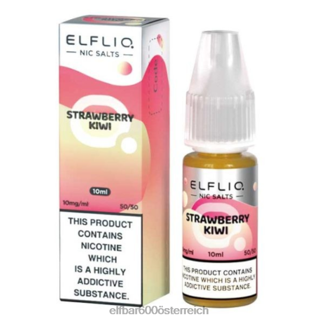 ELFBAR Elfliq Nic Salts – Erdbeer-Kiwi – 10 ml – 5 mg 2L2T179 - ELF BAR 5000 zuge sorten