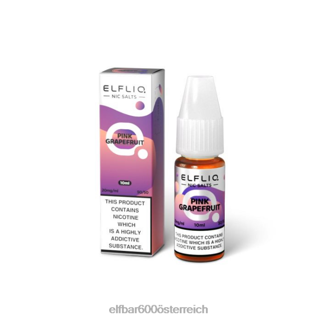 ELFBAR Elfliq Pink Grapefruit-Nic-Salze – 10 ml – 20 mg/ml 2L2T203 - ELF BAR 5000 zuge sorten