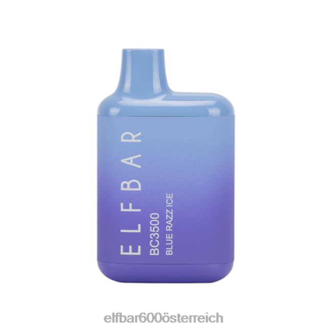 ELFBAR Blue Razz Ice 3500 für Endverbraucher – einzeln – 50 mg 2L2T288 - ELF BAR 600