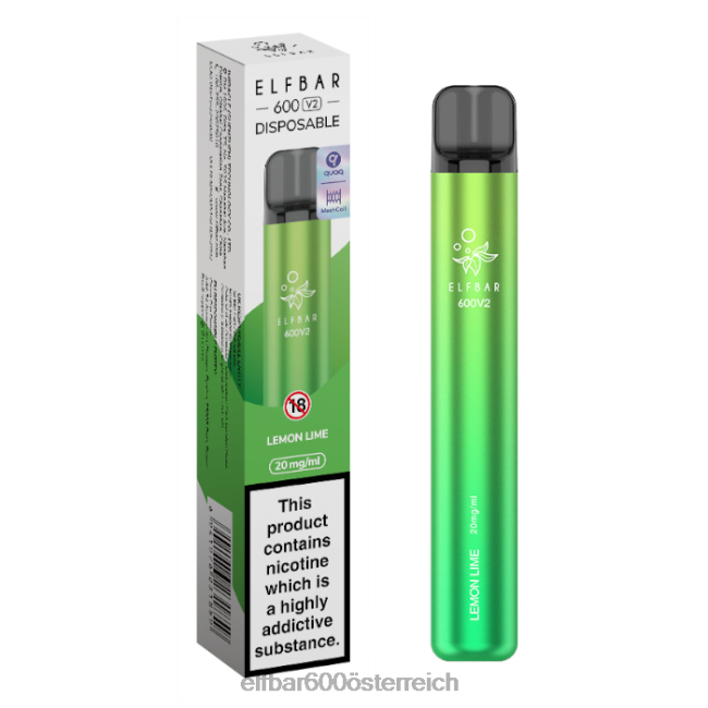 ELFBAR 600v2 Einweg-Vaporizer – 20 mg 2L2T15 - ELF BAR preis Zitronenlimette