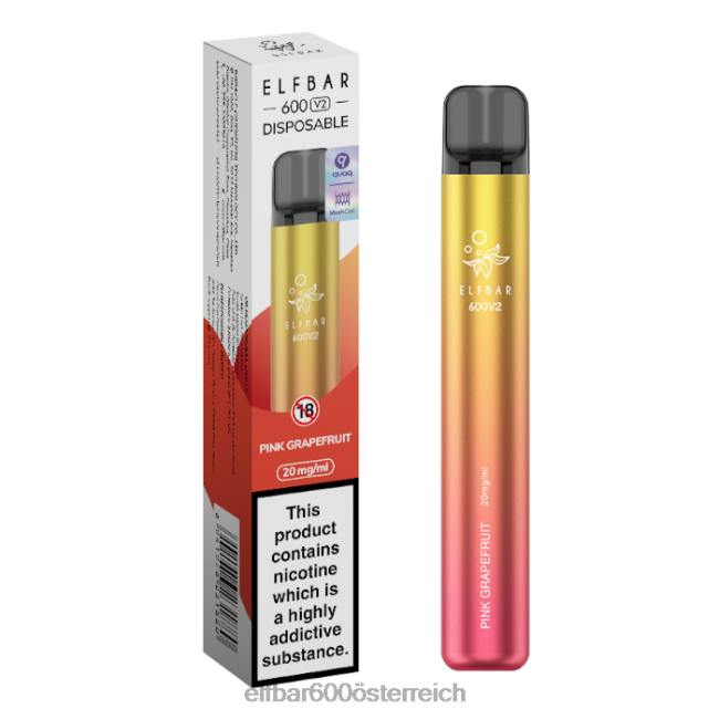 ELFBAR 600v2 Einweg-Vaporizer – 20 mg 2L2T19 - ELF BAR 1500 preis rosa Grapefruit