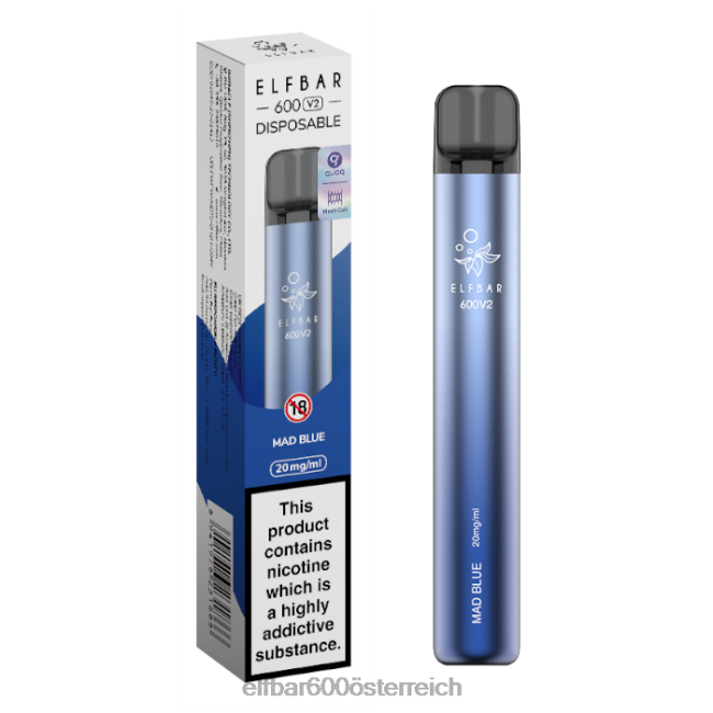 ELFBAR 600v2 Einweg-Vaporizer – 20 mg 2L2T20 - ELF BAR 5000 preis verrücktes Blau