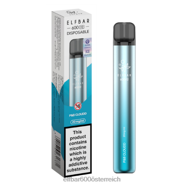 ELFBAR 600v2 Einweg-Vaporizer – 20 mg 2L2T25 - ELF BAR 5000 zuge P&B-Wolke