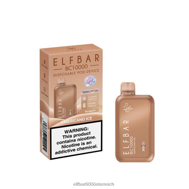 ELFBAR Bester Geschmack Einweg-Vape BC10000 Ice-Serie 2L2T305 - ELF BAR preisvergleich Americano-Eis