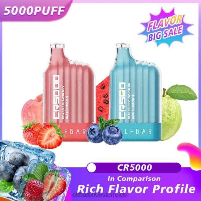 ELFBAR Bester Geschmack Einweg-Vaper CR5000 großer Ausverkauf 2L2T318 - ELF BAR 600 preis Wassermelone