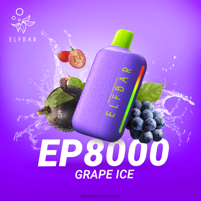 ELFBAR Einweg-Vapor neue ep8000 Puffs 2L2T361 - ELF BAR 5000 zuge Traubeneis