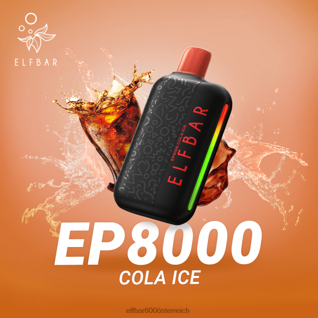 ELFBAR Einweg-Vapor neue ep8000 Puffs 2L2T365 - ELF BAR preisvergleich Cola-Eis