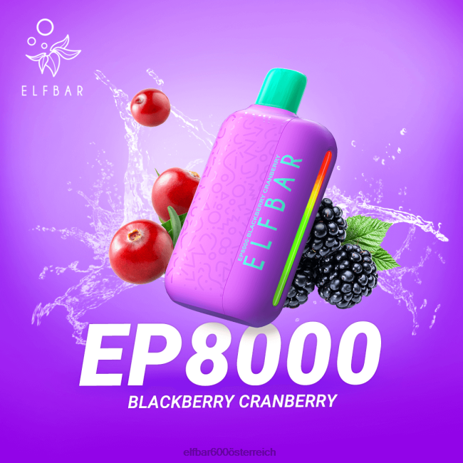 ELFBAR Einweg-Vapor neue ep8000 Puffs 2L2T369 - ELF BAR 5000 zuge kosten Brombeer-Cranberry