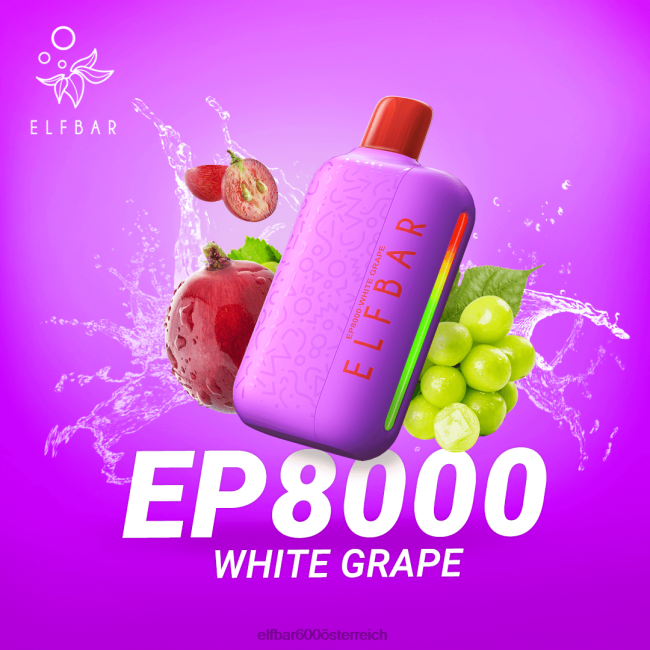 ELFBAR Einweg-Vapor neue ep8000 Puffs 2L2T375 - ELF BAR preis Weiße Traube