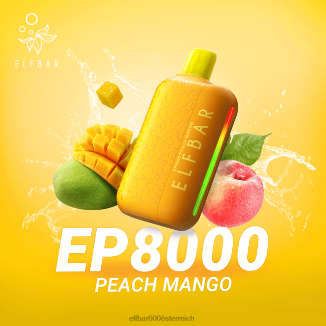 ELFBAR Einweg-Vapor neue ep8000 Puffs 2L2T376 - ELF BAR preis Osterreich Pfirsich-Mango