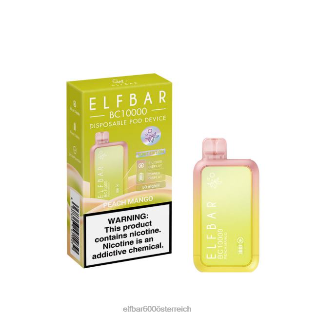 ELFBAR Einweg-Vaporizer, neu, BC10000, 10000 Züge 2L2T344 - ELF BAR 5000 preis Pfirsich-Mango