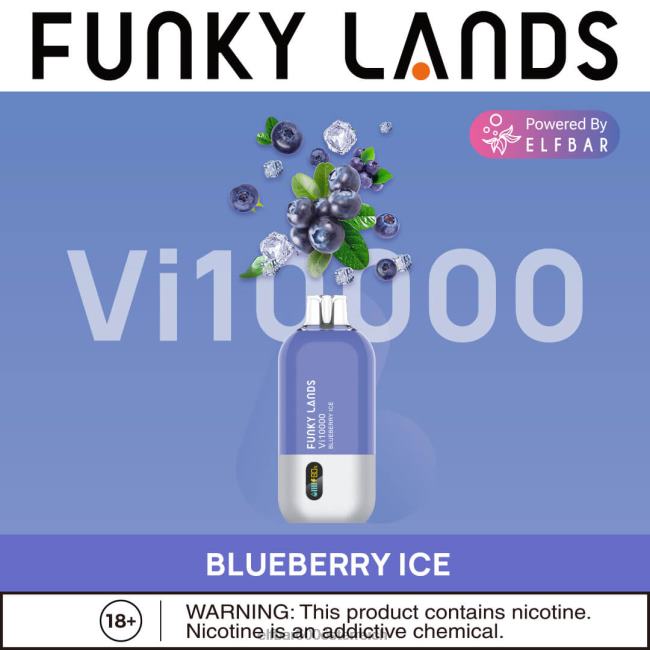 ELFBAR Funky Lands Best Flavour Einweg-Vape VI10000 Iced-Serie 2L2T453 - ELF BAR 5000 zuge kosten Blaubeereis