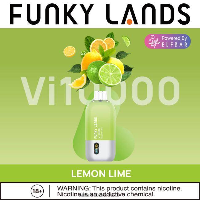 ELFBAR Funky Lands Best Flavour Einweg-Vape VI10000 Iced-Serie 2L2T455 - ELF BAR 5000 zuge sorten Zitronenlimette