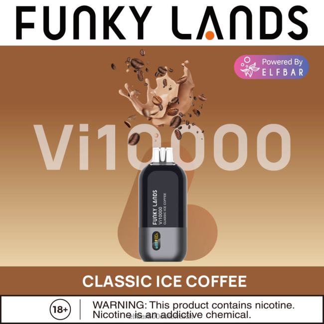 ELFBAR Funky Lands Best Flavour Einweg-Vape VI10000 Iced-Serie 2L2T457 - ELF BAR 5000 zuge klassischer Eiskaffee