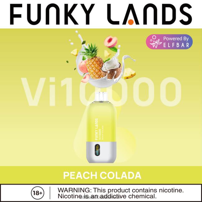 ELFBAR Funky Lands Einweg-Vape VI10000 Züge 2L2T464 - ELF BAR 5000 preis Pfirsich-Colada