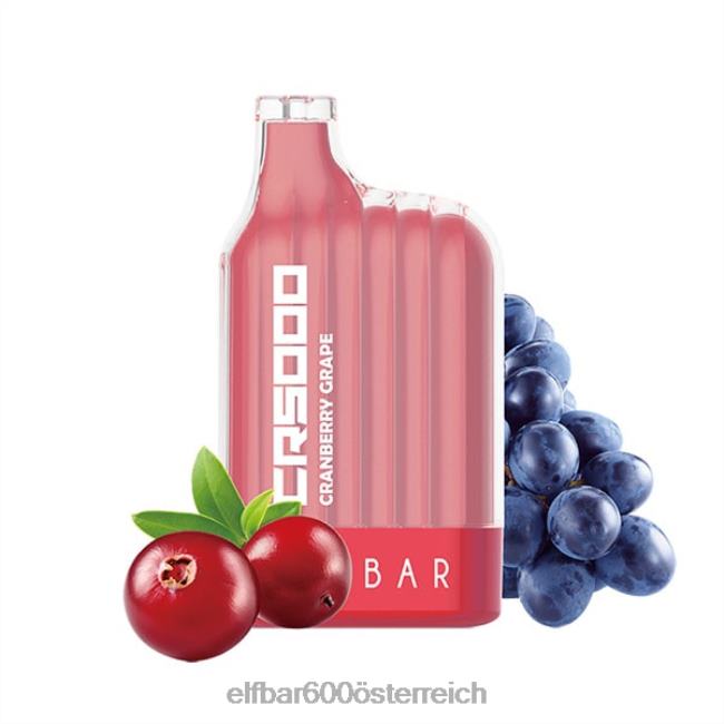 ELFBAR cr5000 Einweg-Vaporizer 5000 Züge 2L2T328 - ELF BAR preis Osterreich Cranberry-Traube