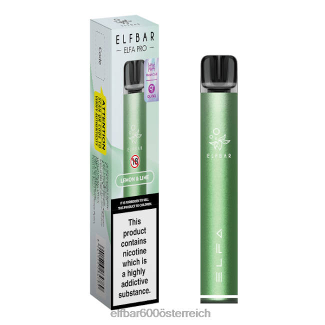 ELFBAR Elfa Pro Pod Kit – wiederaufladbar 2L2T76 - ELF BAR preis Osterreich Twilight Green + Zitrone und Limette vorgefüllte Schote