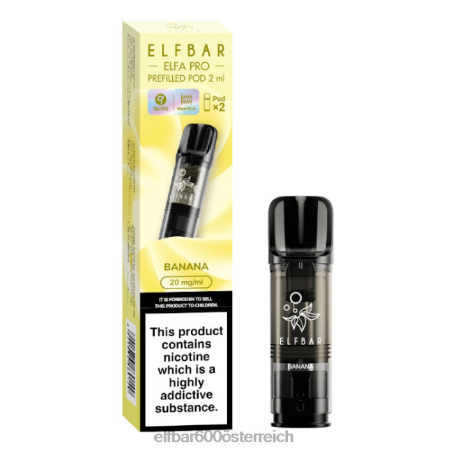 ELFBAR Elfa Pro vorgefüllte Kapseln – 20 mg – 2 Stück 2L2T78 - ELF BAR 600 preis Banane