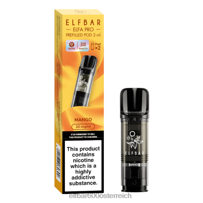 ELFBAR Elfa Pro vorgefüllte Kapseln – 20 mg – 2 Stück 2L2T87 - ELF BAR preis Mango