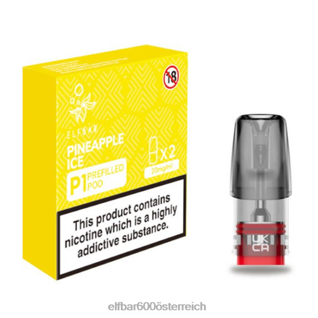 ELFBAR Mate 500 p1 vorgefüllte Schoten – 20 mg (2 Packungen) Ananaseis 2L2T151 - ELF BAR 1500 preis