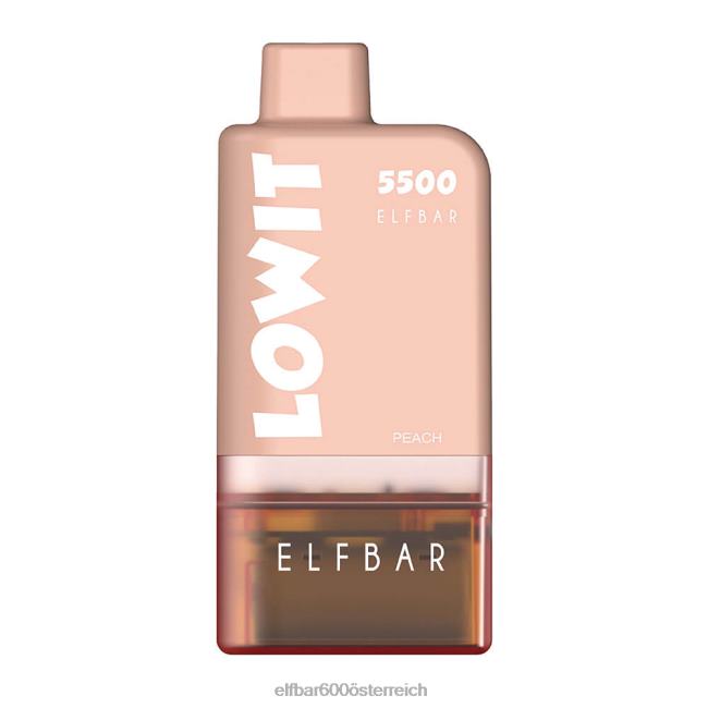 ELFBAR Vorgefülltes Pod-Kit Lowit 5500 2% Nic 2L2T432 - ELF BAR 600 saftiger Pfirsich