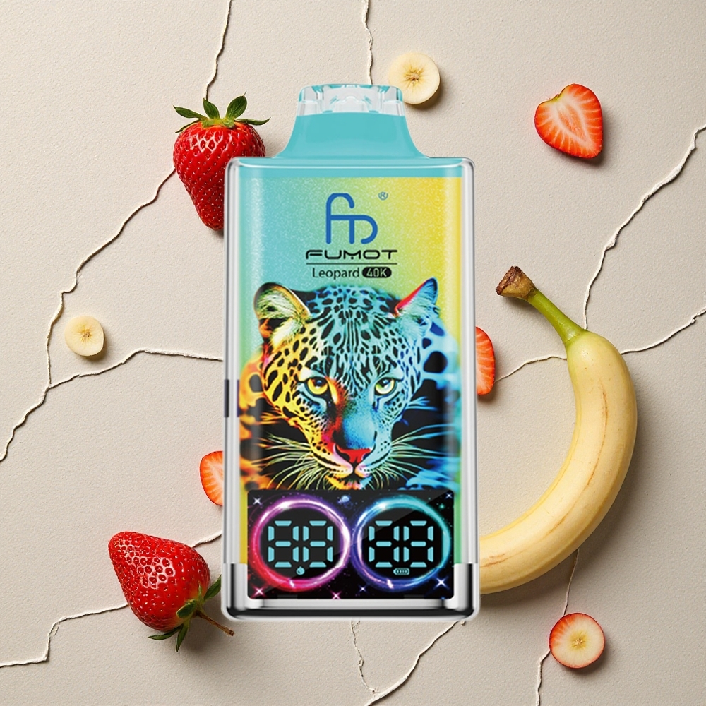 Fumot Leopard 40K Puffs Erdbeere Banane vapes großhandel Österreich Dual Mesh Typ-C Fumot Leopard 40K Puffs Erdbeere Banane vapes großhandel Österreich Dual Mesh Typ-C