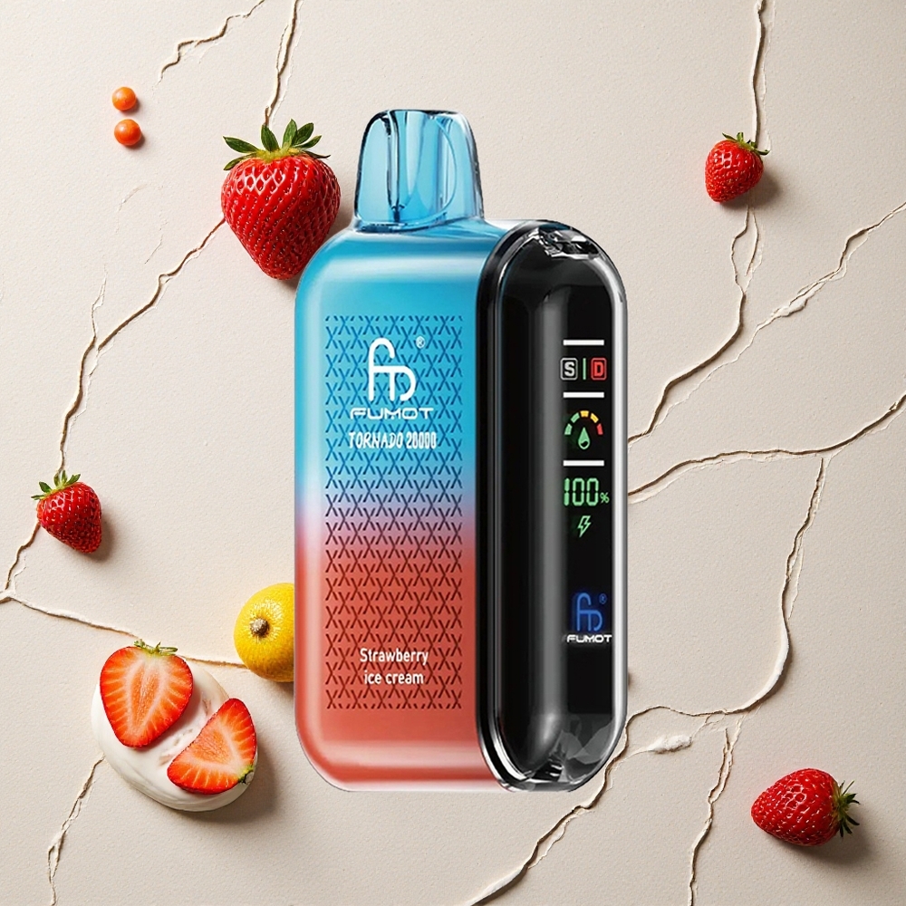 Fumot Tornado 20000 Puffs Erdbeer-Eiscreme vapes großhandel Österreich Dual Mesh Coil 20ml Fumot Tornado 20000 Puffs Erdbeer-Eiscreme vapes großhandel Österreich Dual Mesh Coil 20ml