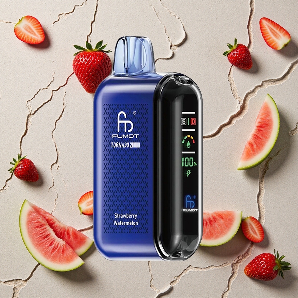 Fumot Tornado 20000 Puffs Erdbeer-Wassermelone vapes großhandel Österreich Dual Mesh Coil Smart Display Fumot Tornado 20000 Puffs Erdbeer-Wassermelone vapes großhandel Österreich Dual Mesh Coil Smart Display