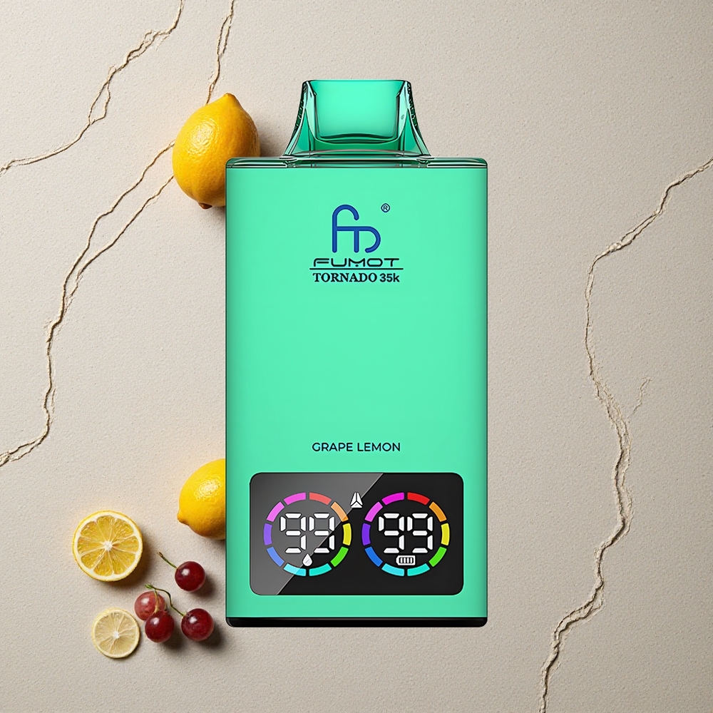 Fumot Tornado 35K 35000 Puffs Traube Zitrone vapes großhandel Österreich Dual Mesh Coil USB-C Fumot Tornado 35K 35000 Puffs Traube Zitrone vapes großhandel Österreich Dual Mesh Coil USB-C