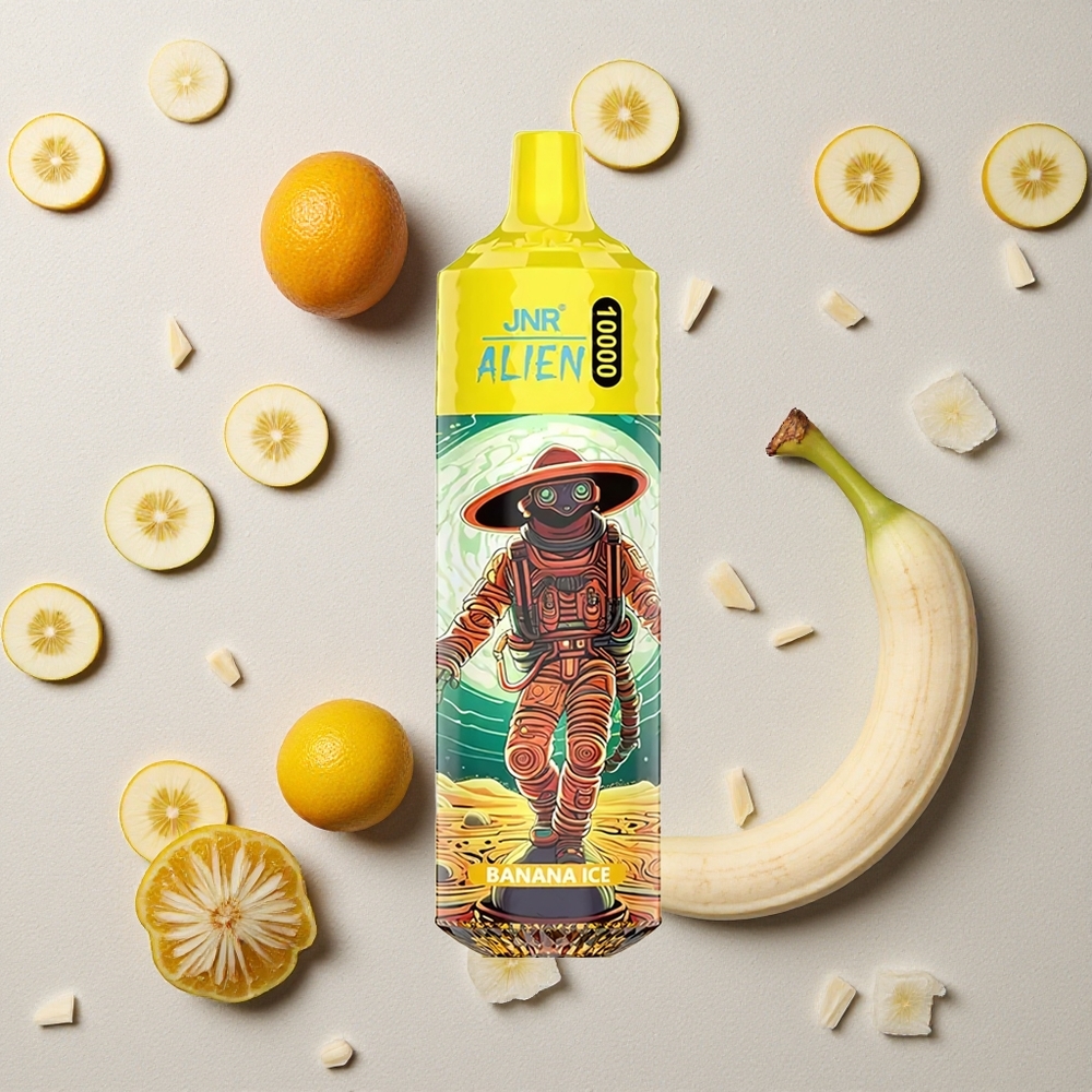 JNR Alien 10000 Puffs Bananeneis vapes großhandel Österreich 20ml E-Liquid Typ-C Schnellladung JNR Alien 10000 Puffs Bananeneis vapes großhandel Österreich 20ml E-Liquid Typ-C Schnellladung