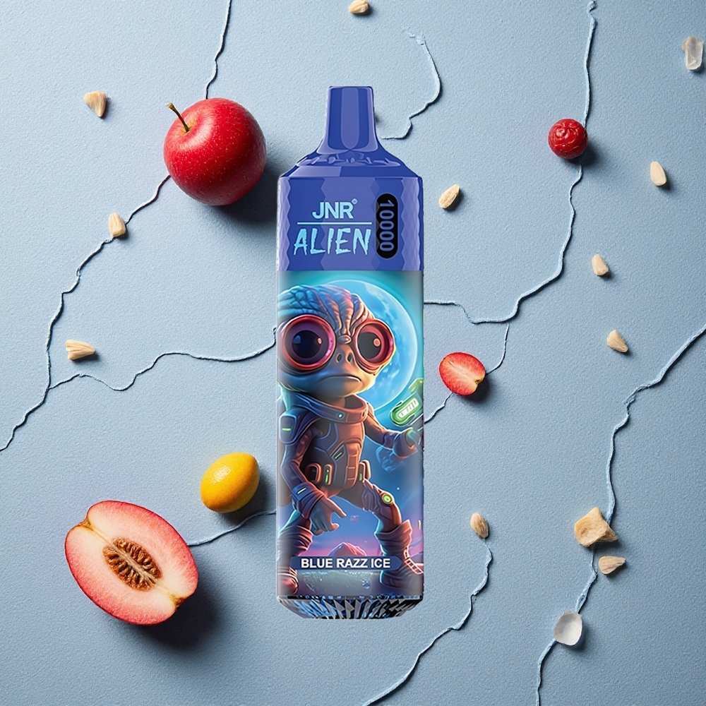 JNR Alien 10000 Puffs Blauer Himbeer-Eis vapes großhandel Österreich 850mAh RGB LED JNR Alien 10000 Puffs Blauer Himbeer-Eis vapes großhandel Österreich 850mAh RGB LED