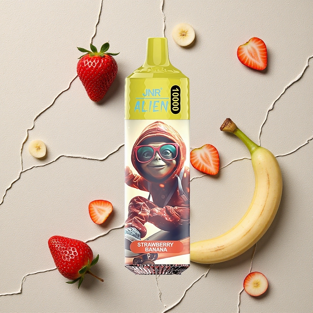 JNR Alien 10000 Puffs Erdbeer Banane vapes großhandel Österreich 850mAh RGB JNR Alien 10000 Puffs Erdbeer Banane vapes großhandel Österreich 850mAh RGB