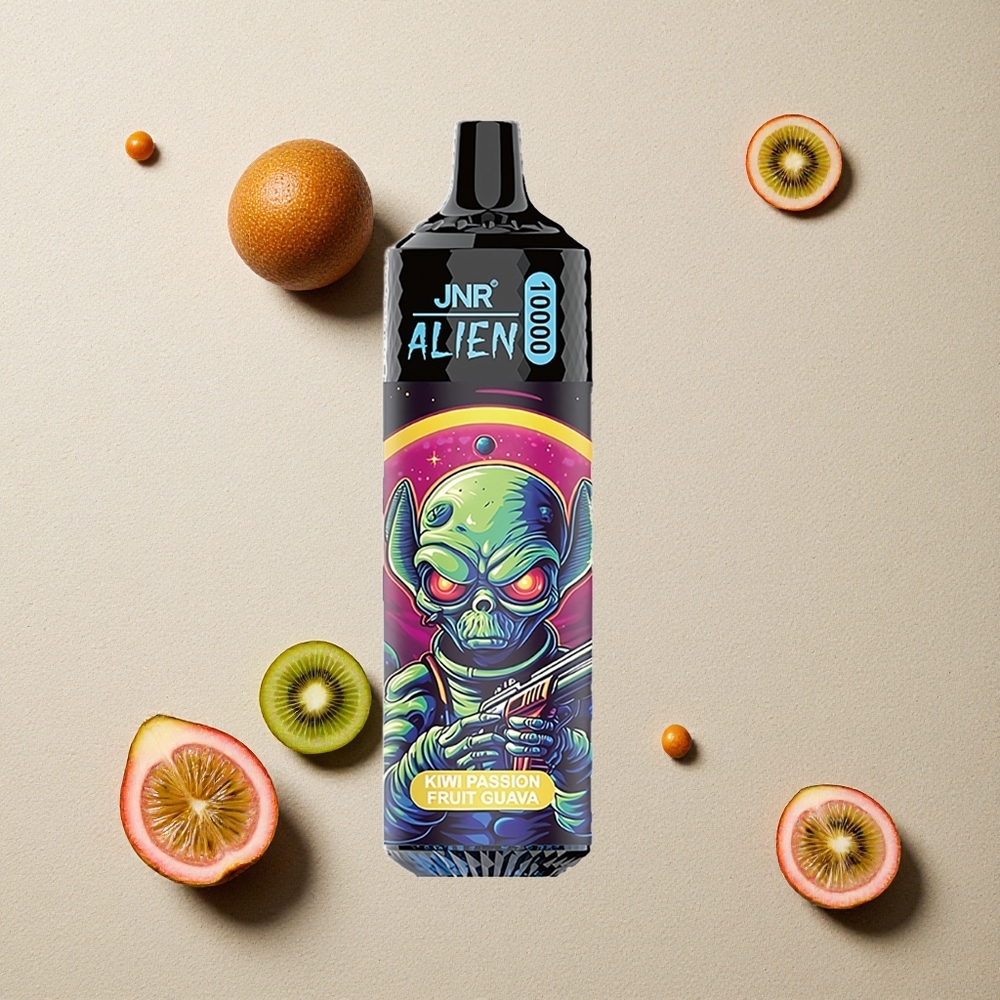 JNR Alien 10000 Puffs Kiwi Maracuja Guave vapes großhandel Österreich 850mAh RGB-LED JNR Alien 10000 Puffs Kiwi Maracuja Guave vapes großhandel Österreich 850mAh RGB-LED