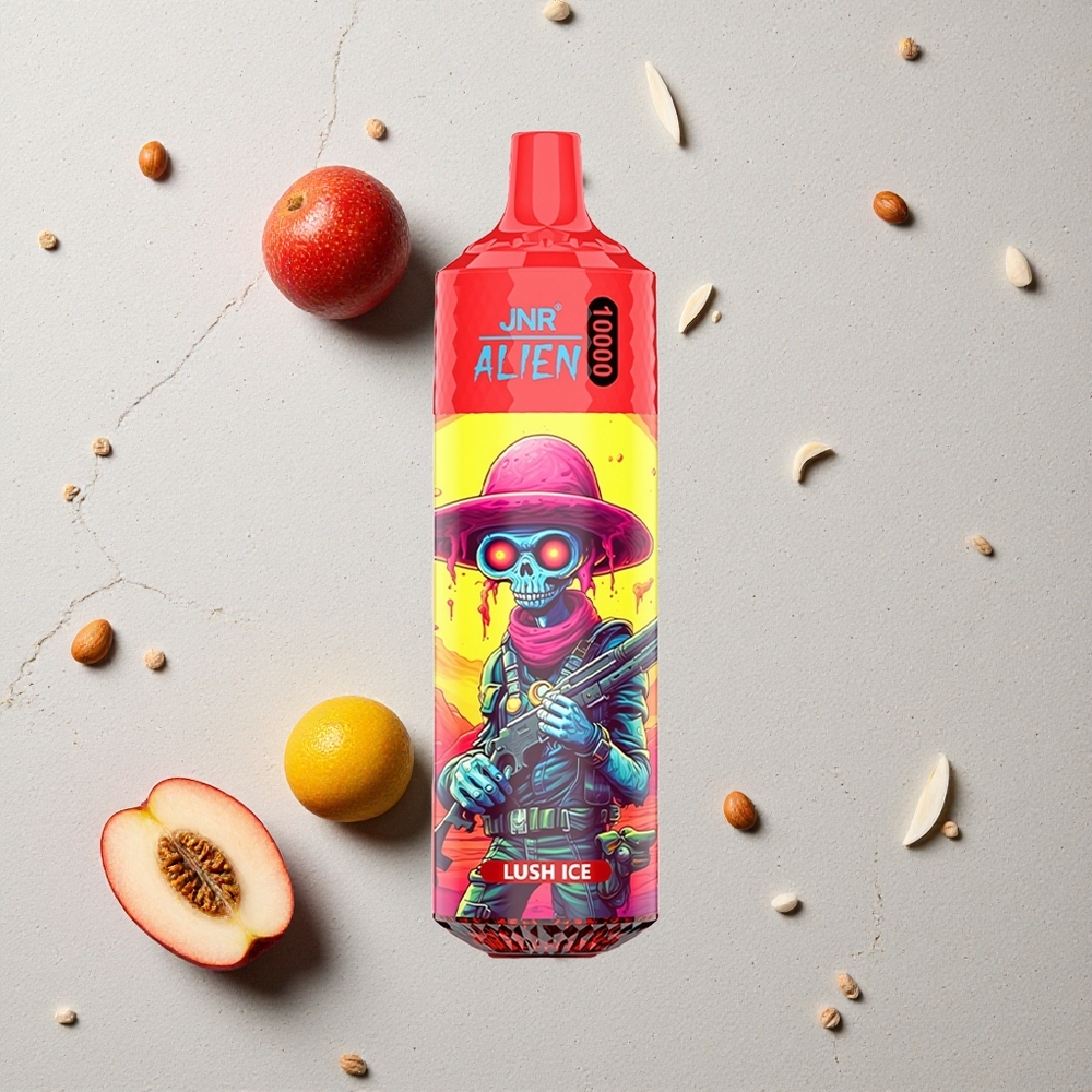 JNR Alien 10000 Puffs Lush Ice (Eisige Frische) vapes großhandel Österreich mit 20ml E-Liquid und RGB-LED JNR Alien 10000 Puffs Lush Ice (Eisige Frische) vapes großhandel Österreich mit 20ml E-Liquid und RGB-LED