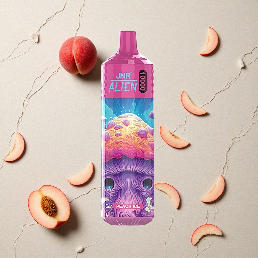 JNR Alien 10000 Puffs Pfirsich-Eis Einweg-Vape 20ml E-liquid vapes großhandel Österreich RGB LED JNR Alien 10000 Puffs Pfirsich-Eis Einweg-Vape 20ml E-liquid vapes großhandel Österreich RGB LED