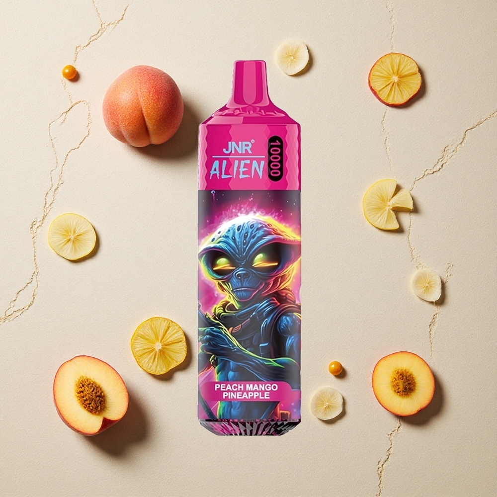 JNR Alien 10000 Puffs Pfirsich Mango Ananas vapes großhandel Österreich 850mAh RGB JNR Alien 10000 Puffs Pfirsich Mango Ananas vapes großhandel Österreich 850mAh RGB