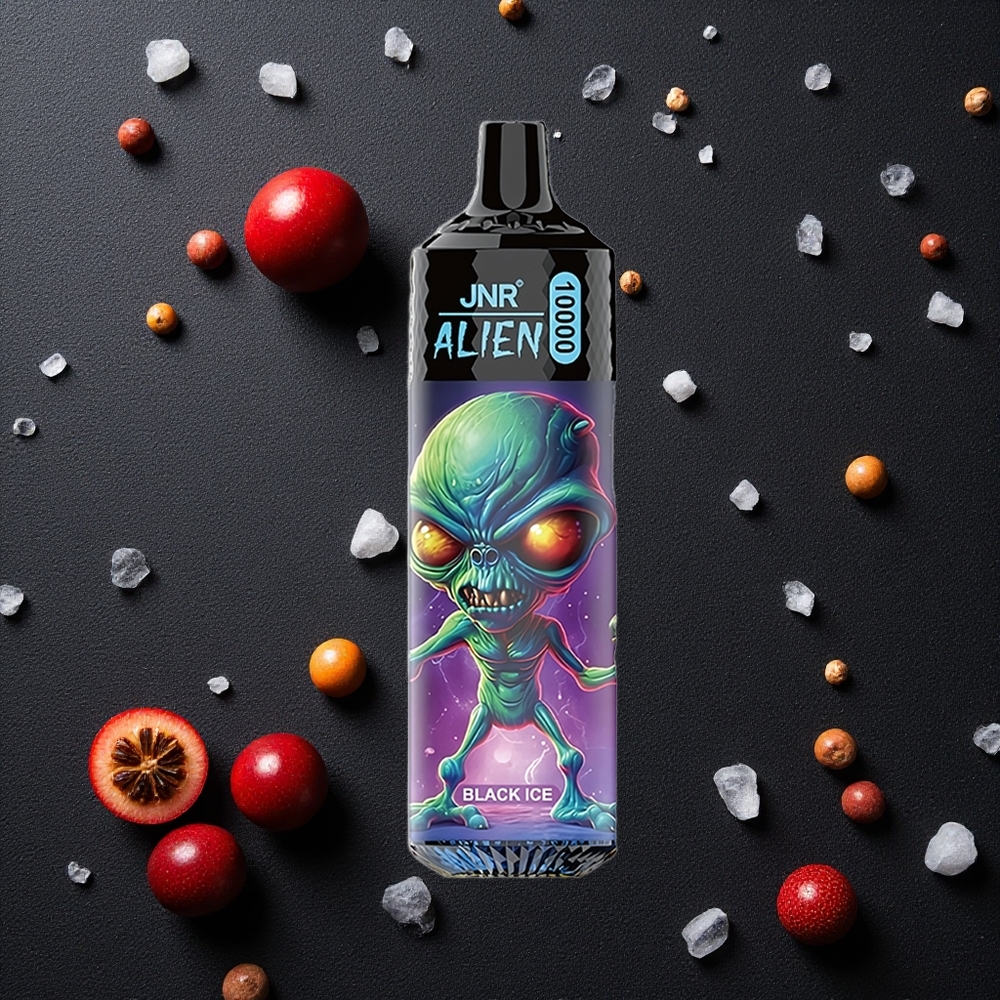 JNR Alien 10000 Puffs Schwarz Eis vapes großhandel Österreich 850mAh RGB LED JNR Alien 10000 Puffs Schwarz Eis vapes großhandel Österreich 850mAh RGB LED