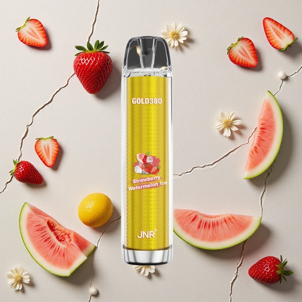 JNR Gold380 6000 Puffs Erdbeer Wassermelone Eis Einweg-Vape 1500mAh vapes großhandel Österreich JNR Gold380 6000 Puffs Erdbeer Wassermelone Eis Einweg-Vape 1500mAh vapes großhandel Österreich