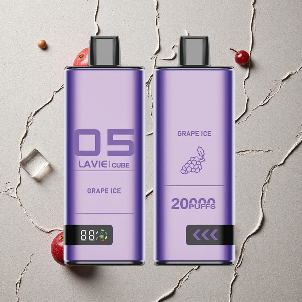 Lavie Cube 20000 Puffs Eisige Traube Einweg-Vape 28ML vapes großhandel Österreich Typ C Lavie Cube 20000 Puffs Eisige Traube Einweg-Vape 28ML vapes großhandel Österreich Typ C