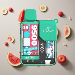 Aivono AIM-TANK 9500 Puffs Wassermelone-Eis vapes großhandel Österreich 18ml E-Liquid 650mAh
