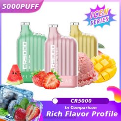 ELFBAR Bester Geschmack Einweg-Vaper Cr5000 Ice-Serie 2L2T322 - ELF BAR 5000 zuge nikotin Pfirsicheis