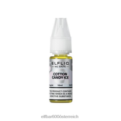 ELFBAR Elfliq Zuckerwatte-Eis-Nic-Salze – 10 ml – 10 mg/ml 2L2T213 - ELF BAR 5000 zuge kosten