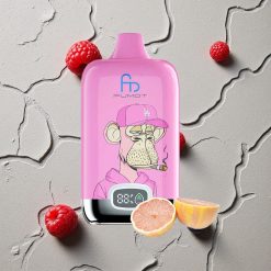 Fumot Tornado Digital Box 12000 Puffs Blaubeere Himbeere vapes großhandel Österreich Typ-C Aufladung 20ml E-Liquid