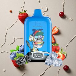 Fumot Tornado Digital Box 12000 Puffs Erdbeer Traube vapes großhandel Österreich 20ml E-Liquid Typ-C-Aufladung