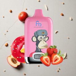 Fumot Tornado Digital Box 12000 Puffs Lush Ice (Saftiges Eis) vapes großhandel Österreich mit 20ml E-Liquid und Typ-C-Ladung