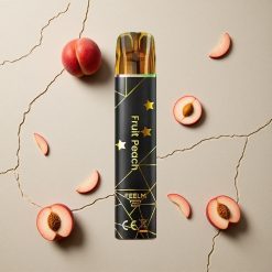 JNR Black&Golden 600+200 Puffs Pfirsich Geschmack vapes großhandel Österreich 550mAh Akku 2ml E-Liquid