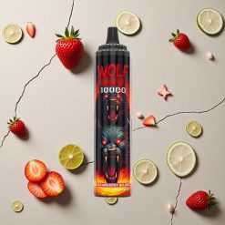 JNR Wolf Niplo 10000 Puffs Erdbeer Mojito vapes großhandel Österreich 20ml E-Liquid 650mAh Akku